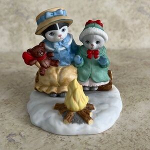 Kitty Cucumber Christmas Campfire Ellie and Muffin Schmid 1992